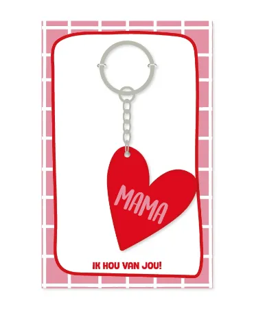 Sleutelhanger – Hartje mama Sleutelhanger – Hartje mama