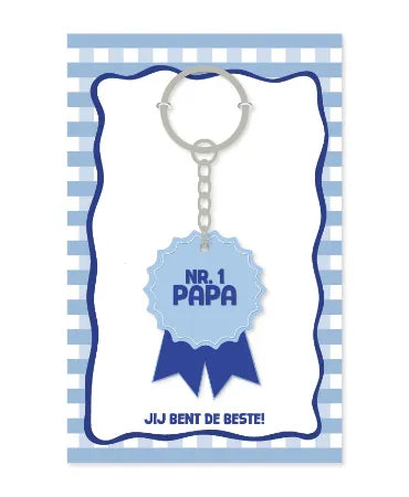 Sleutelhanger – Medaille Nr.1 papa Sleutelhanger – Medaille Nr.1 papa