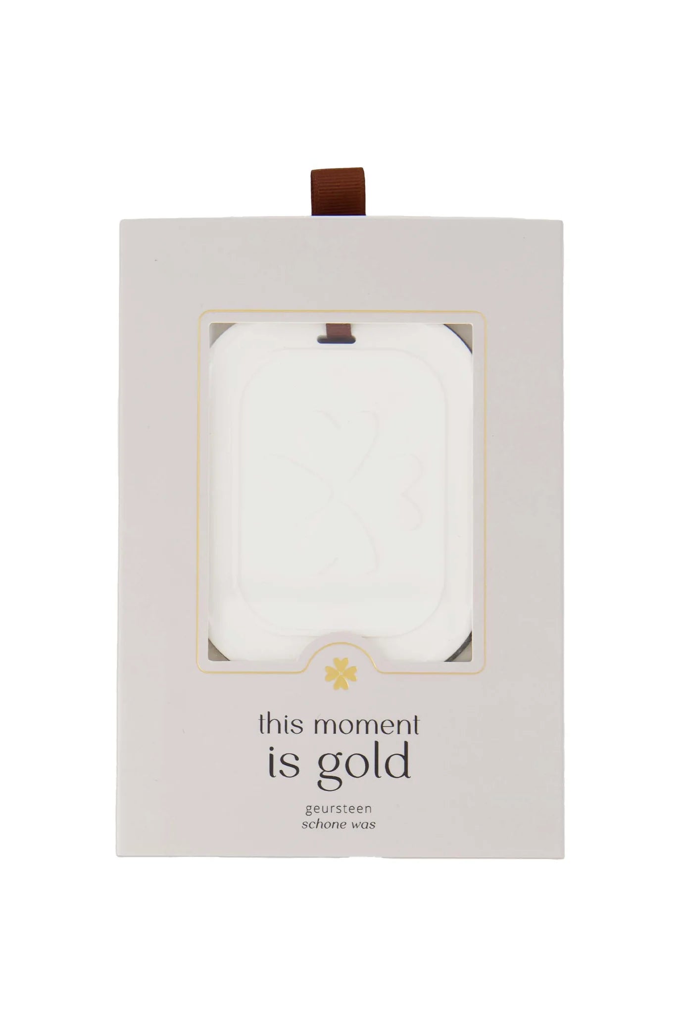 Zusss – Geursteen in doosje this moment is gold – Wit/Zand