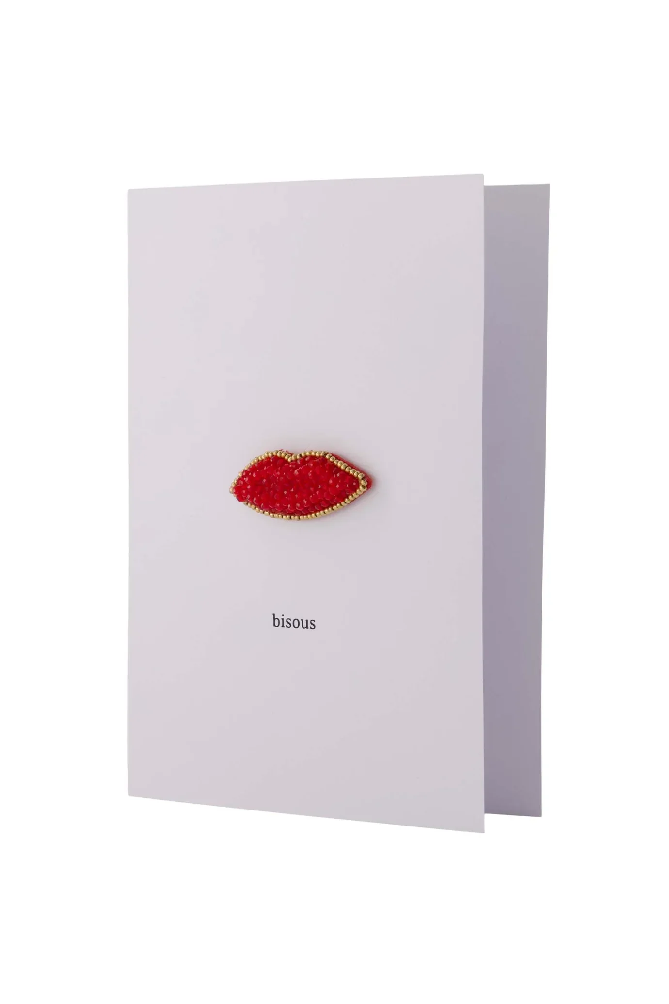 Zusss – Wenskaart kusje Bisous broche