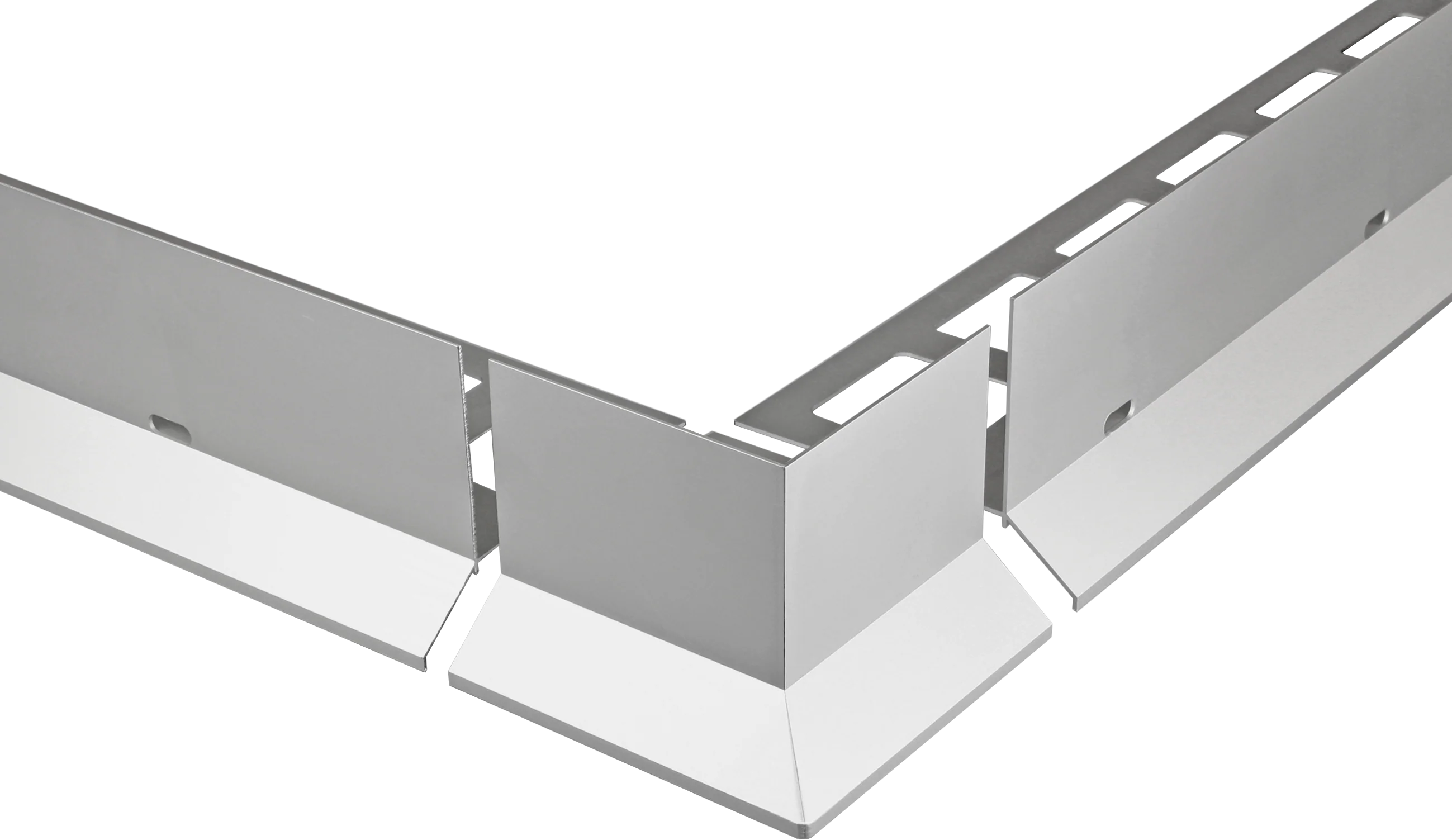 DURAL hoekstuk DURABAL BL aluminium geanodiseerd zilver 125mm