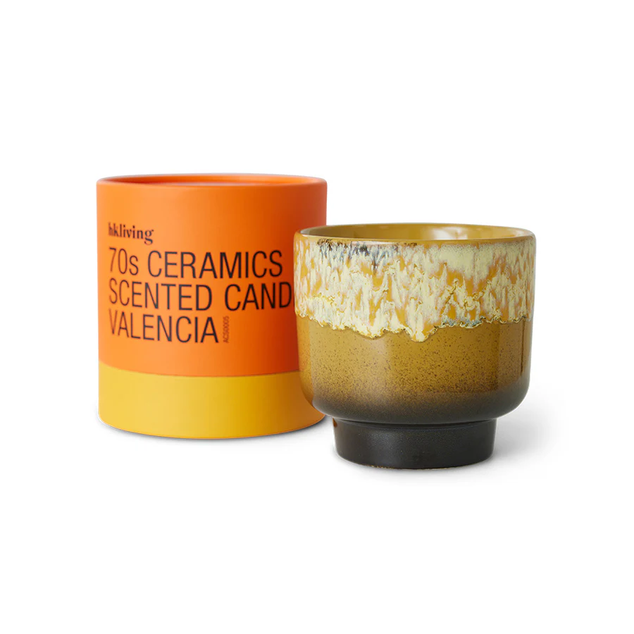 Hkliving 70s ceramics – Scented candle Valencia