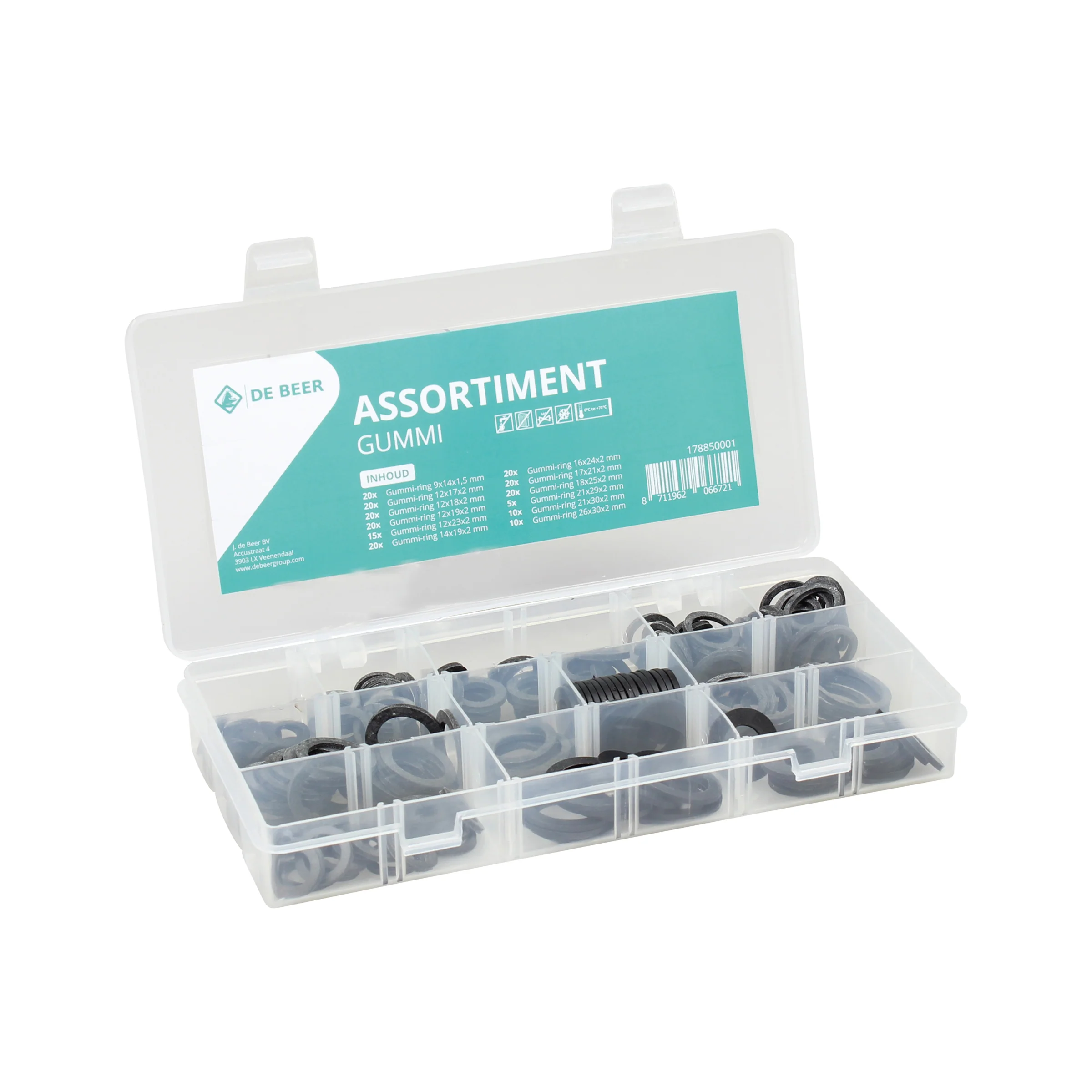 Rubberring assorti – 200 stuks