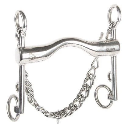 Harry’s Horse Dressuurstang 18mm Lage Tongboog, RVS 14.5