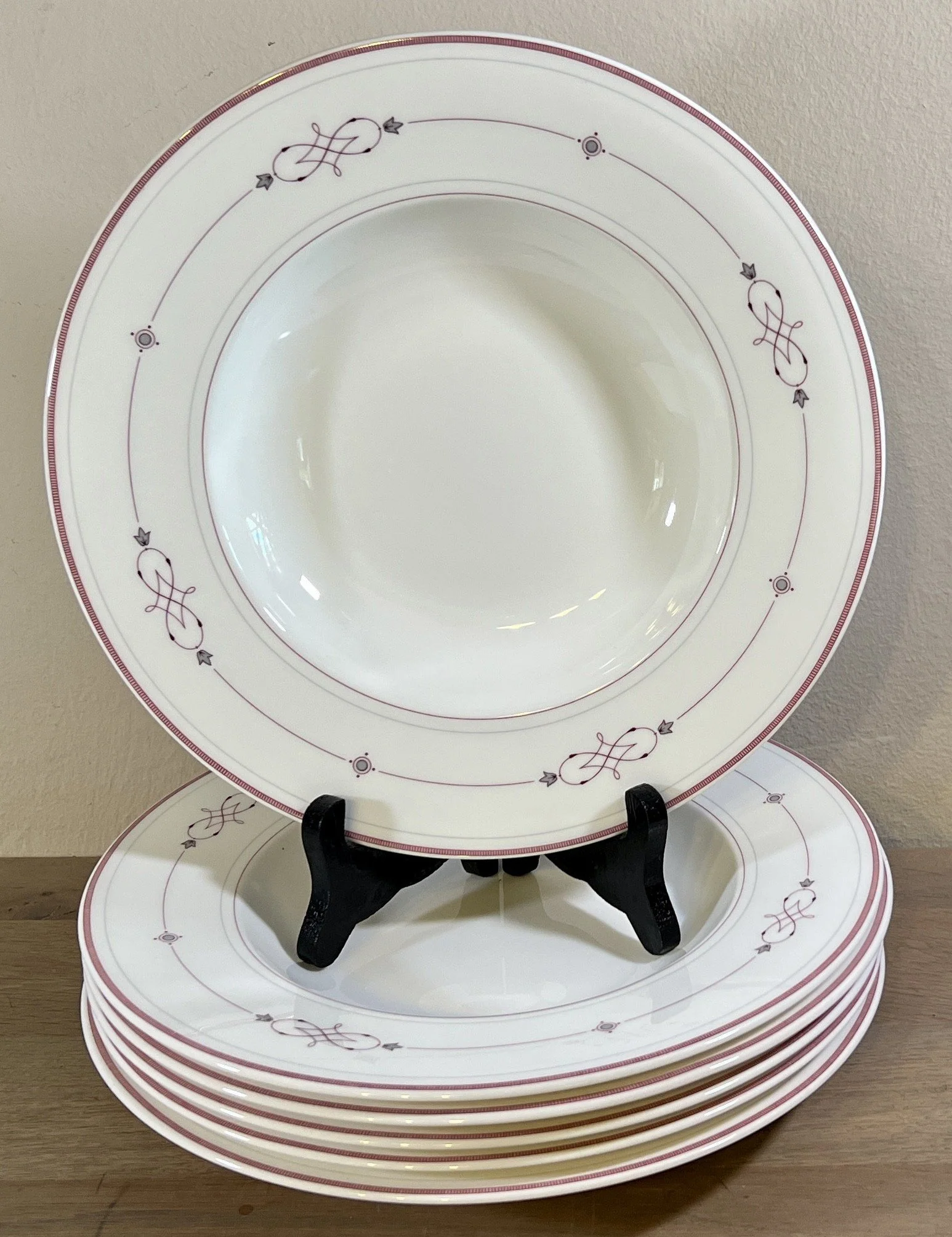 Diep bord / Soepbord / Pastabord – Villeroy & Boch/Heinrich – porselein servies gemaakt tussen 1980 en 2005 – décor ARAGON