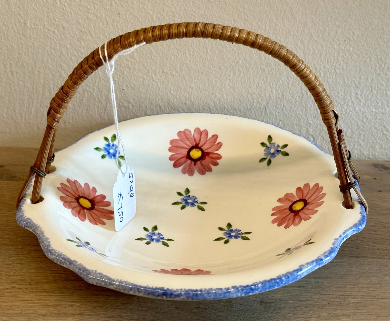 Bonbonschaaltje – Schramberg – model nr. 31 met rieten hengsel