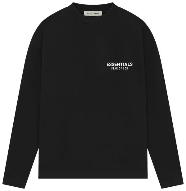 Fear of God Essentials SS Longsleeve Jet Black