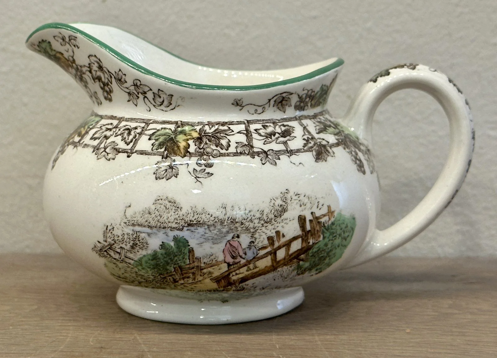 Melkkan / Creamer – kleiner model – Copeland Spode England – décor SPODE’S BYRON in meerkleurige uitvoering Melkkan / Creamer – kleiner model – Copeland Spode England – décor SPODE’S BYRON in meerkleurige uitvoering