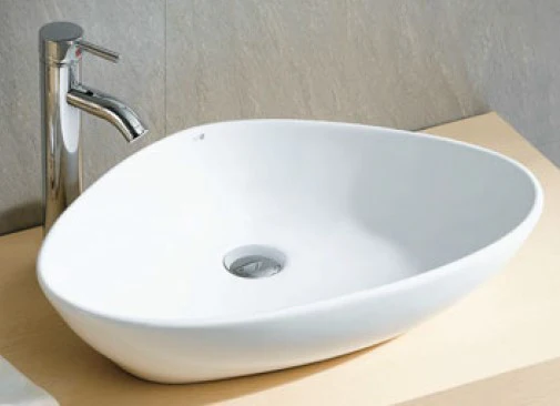 Elite waskom rond 58,5 x 39 x 14 cm keramiek glans wit