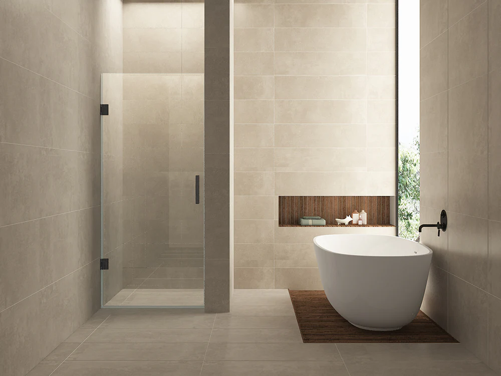 Less nisdeur 700 x 2000 x 8 mm nano helder glas/gunmetal