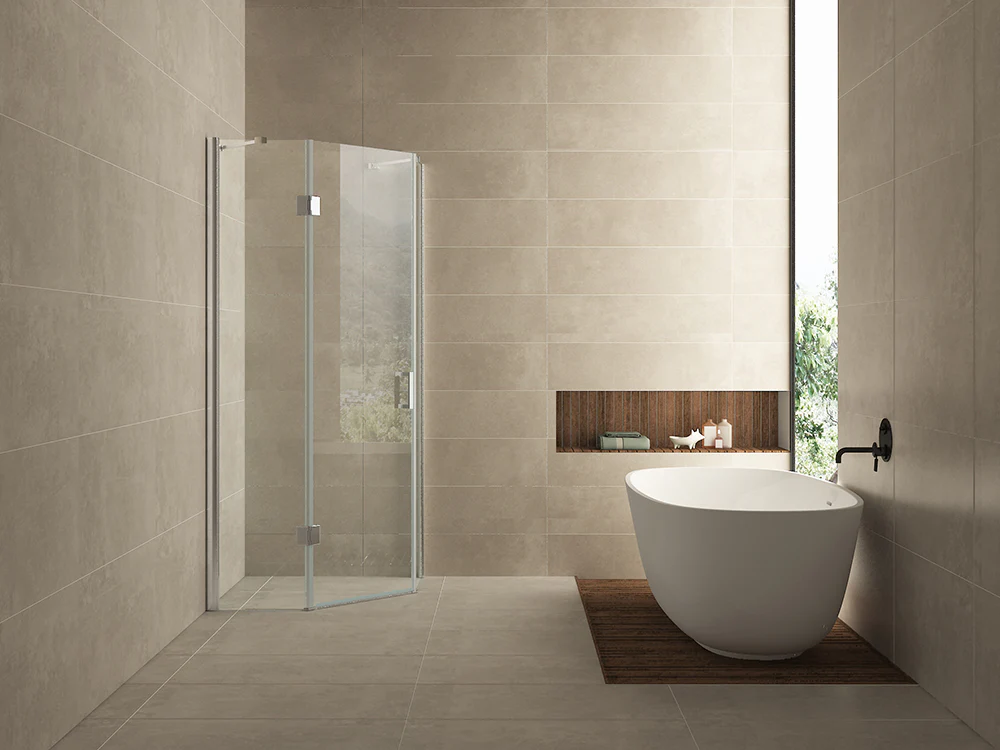Pento cabine met 1 draaideur 1000 x 1000 x 2000 x 8 mm nano helder glas/chroom