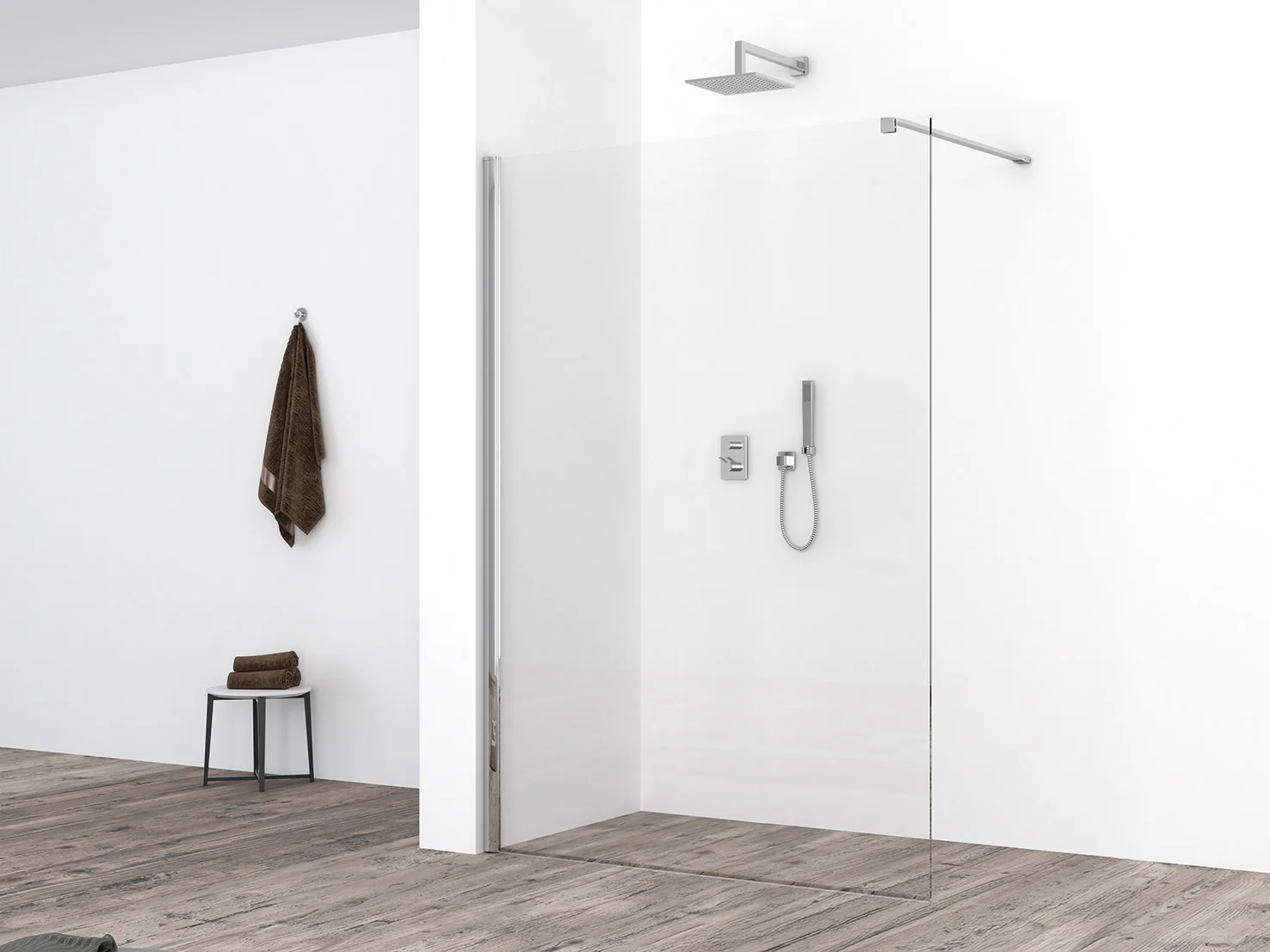 Comfort inloopdouche 1200 x 2000 x 10 mm nano helder glas/chroom