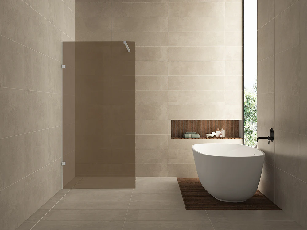 Less glasplaat 1200 x 2000 x 8 mm nano vintage brons glas