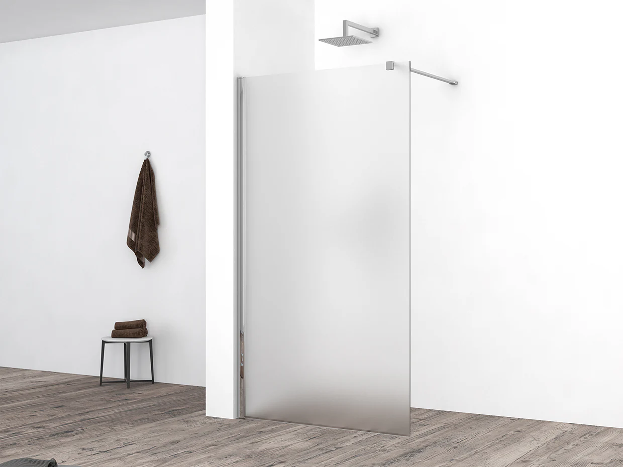 Comfort inloopdouche 1200 x 2000 x 10 mm nano melkglas/chroom