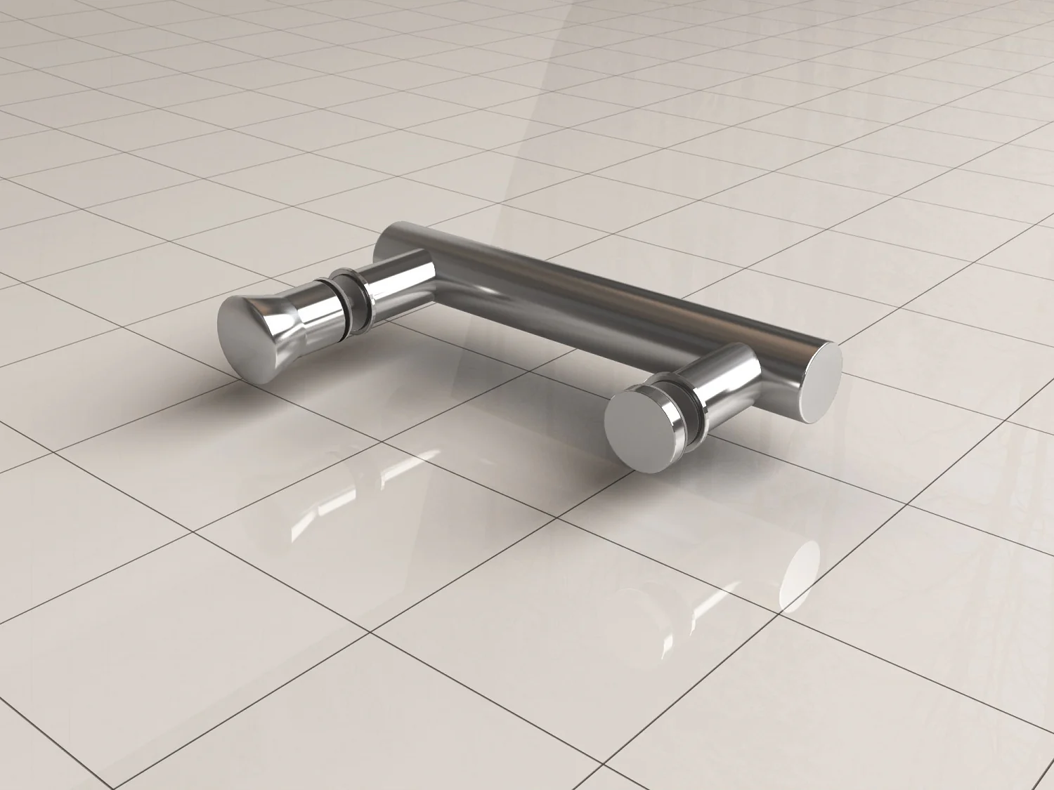 Deurgreep type 3 18,5 cm chroom