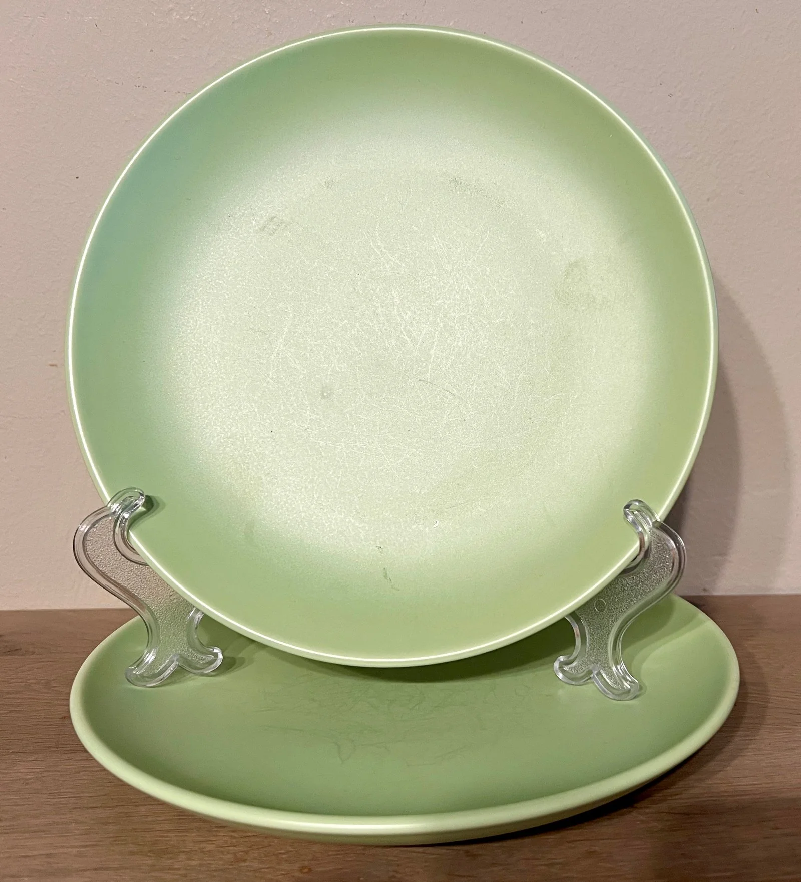 Ontbijtbord / Dessertbord – Royal Goedewaagen Gouda Holland – mat geglazuurd in helder groene kleur