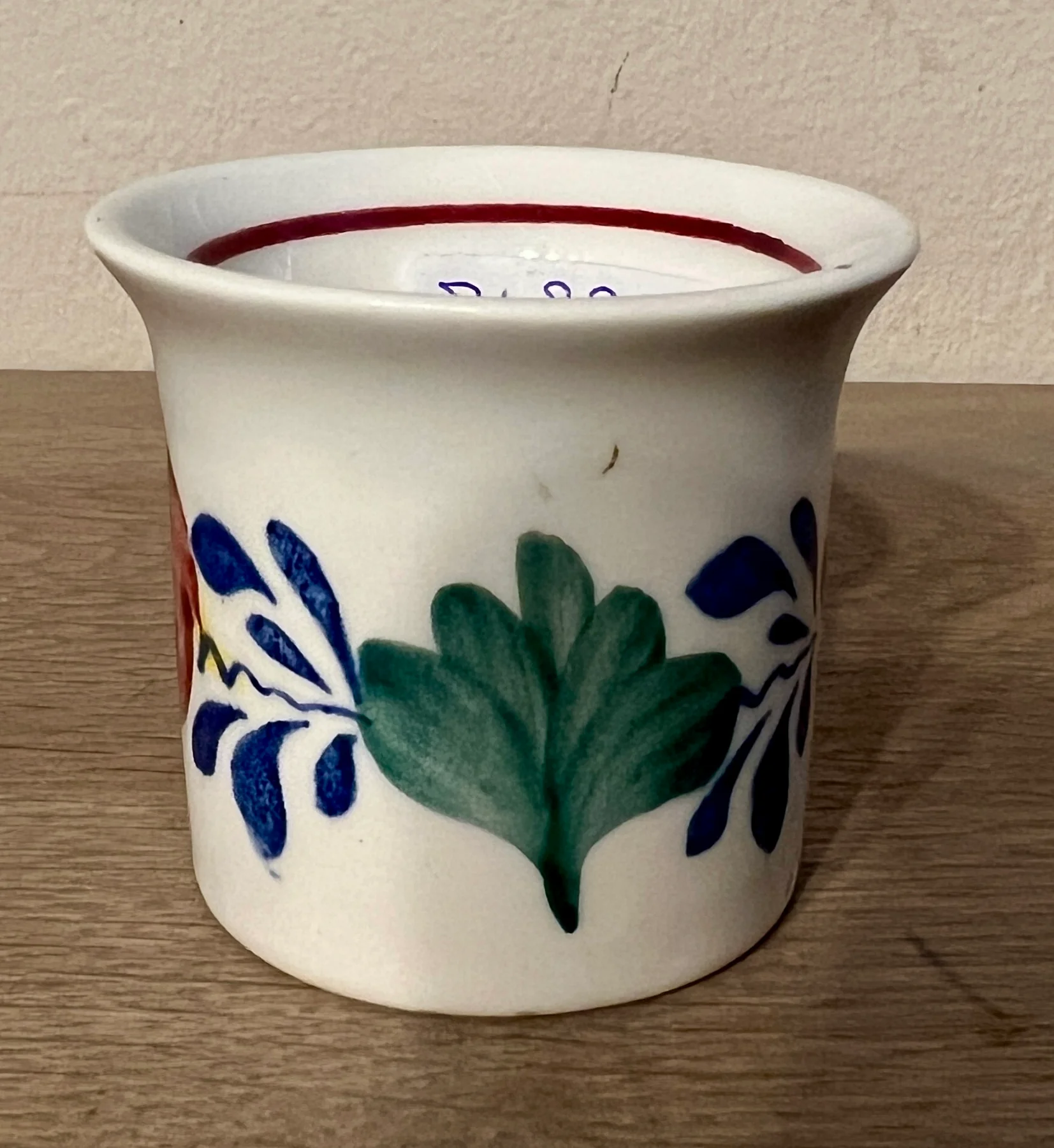 Eierdop – Boch – décor BOERENBONT in blauw/groen/rode kleuren