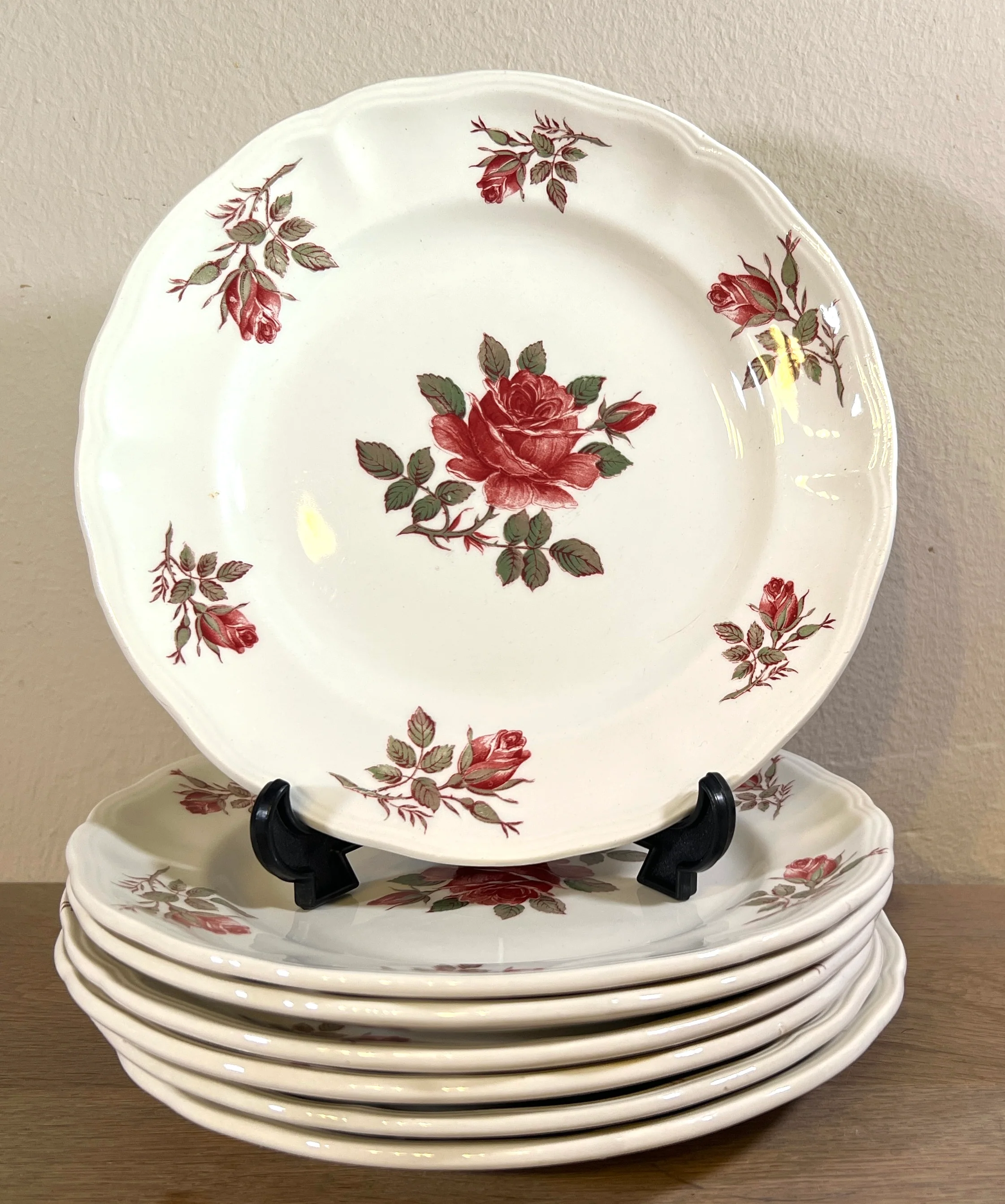 Ontbijtbord / Dessertbord – Luneville – décor INSATIABLE met roosjes