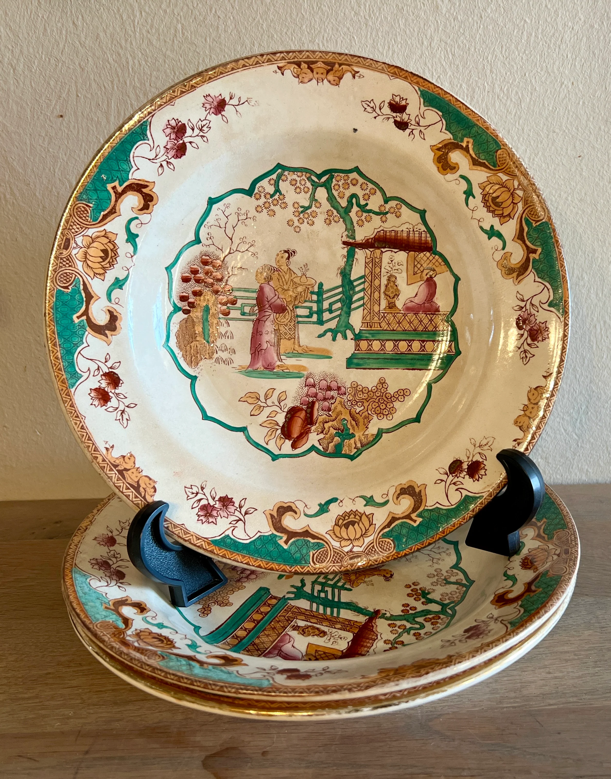 Diep bord / Soepbord / Pastabord – Nimy – Mouzin lecat – decor CHINOIS in meerkleurige uitvoering