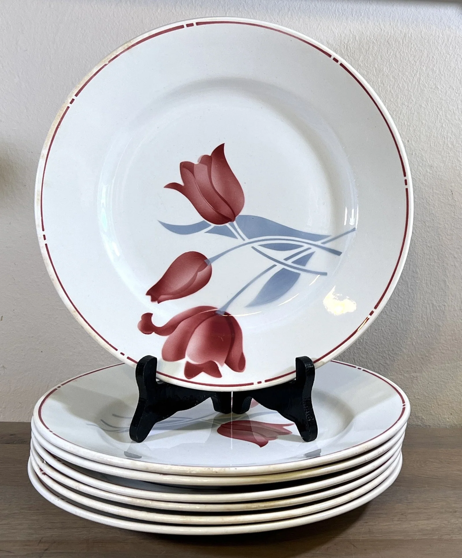 Dinerbord / Eetbord – Moulin des Loups – Orcerame France – porcelain opaque – décor DIDIER