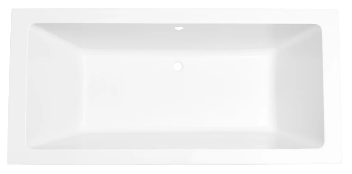 Santino SQ inbouw duo ligbad 190x90x49 cm acryl glans wit