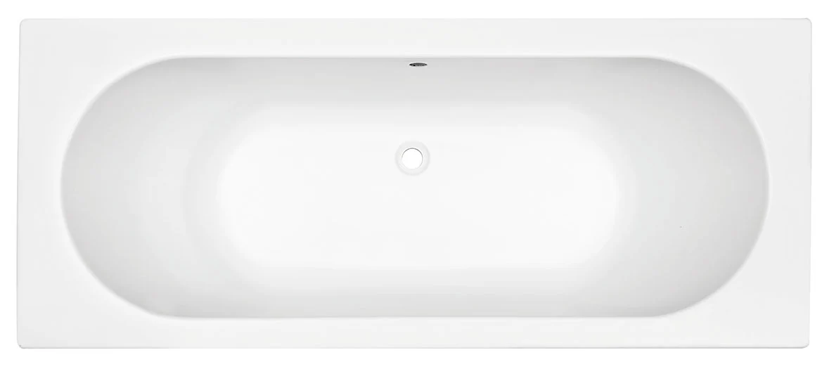 Portus RD inbouw duo ligbad 170x70x43 cm glans wit