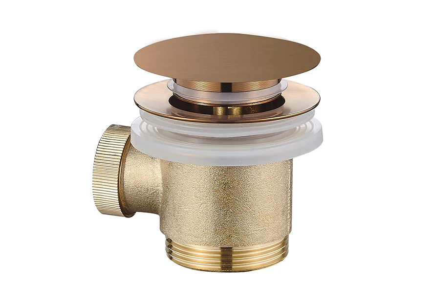 Caral clickwaste afvoerplug vrijstaand bad 1 1/2″ geborsteld brons koper PVD