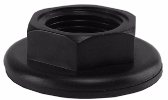 Bevestigingsmoer met pakkingsring 1/2″ zwart