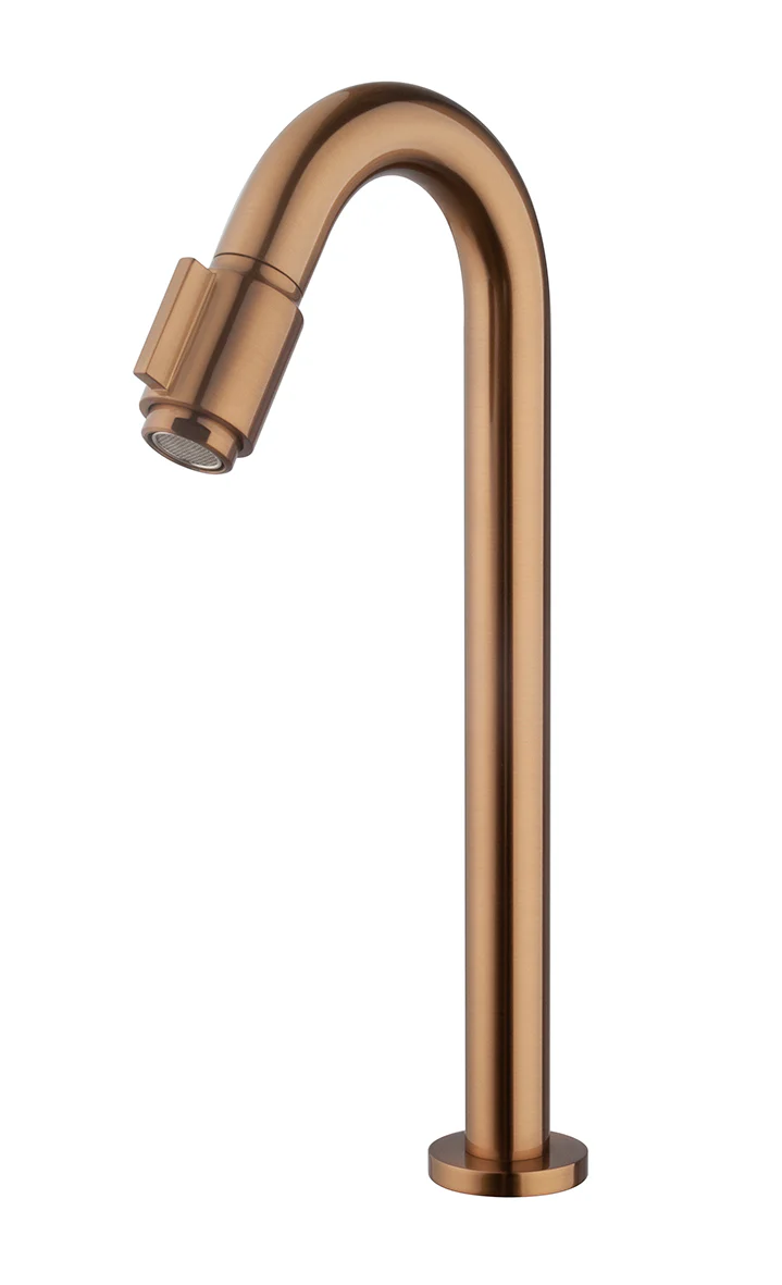 Caral Victoria fonteinkraan XL 1/2” geborsteld brons koper PVD