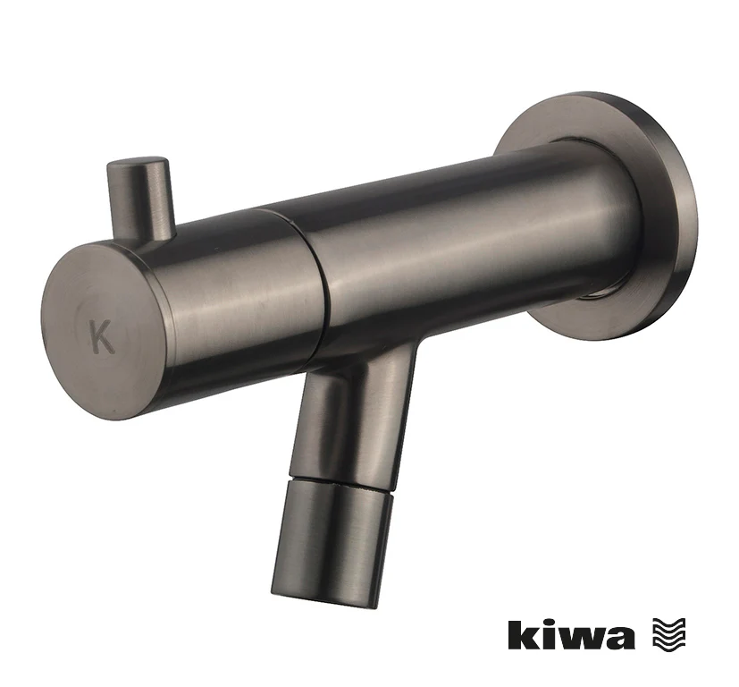 Amador fonteinkraan met muurbevestiging Kiwa 1/2” gunmetal PVD