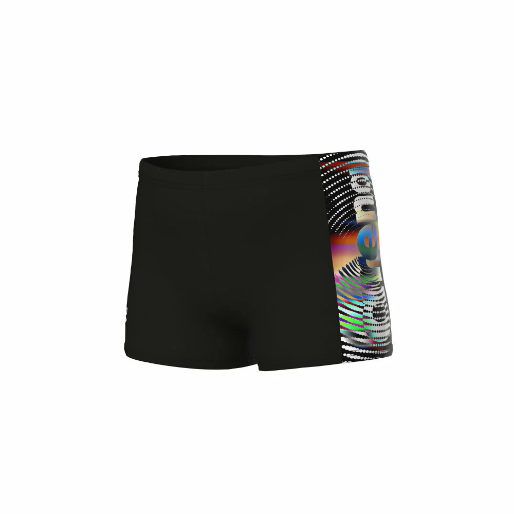 Arena Jongens Lit Logo Swim Short black/multi