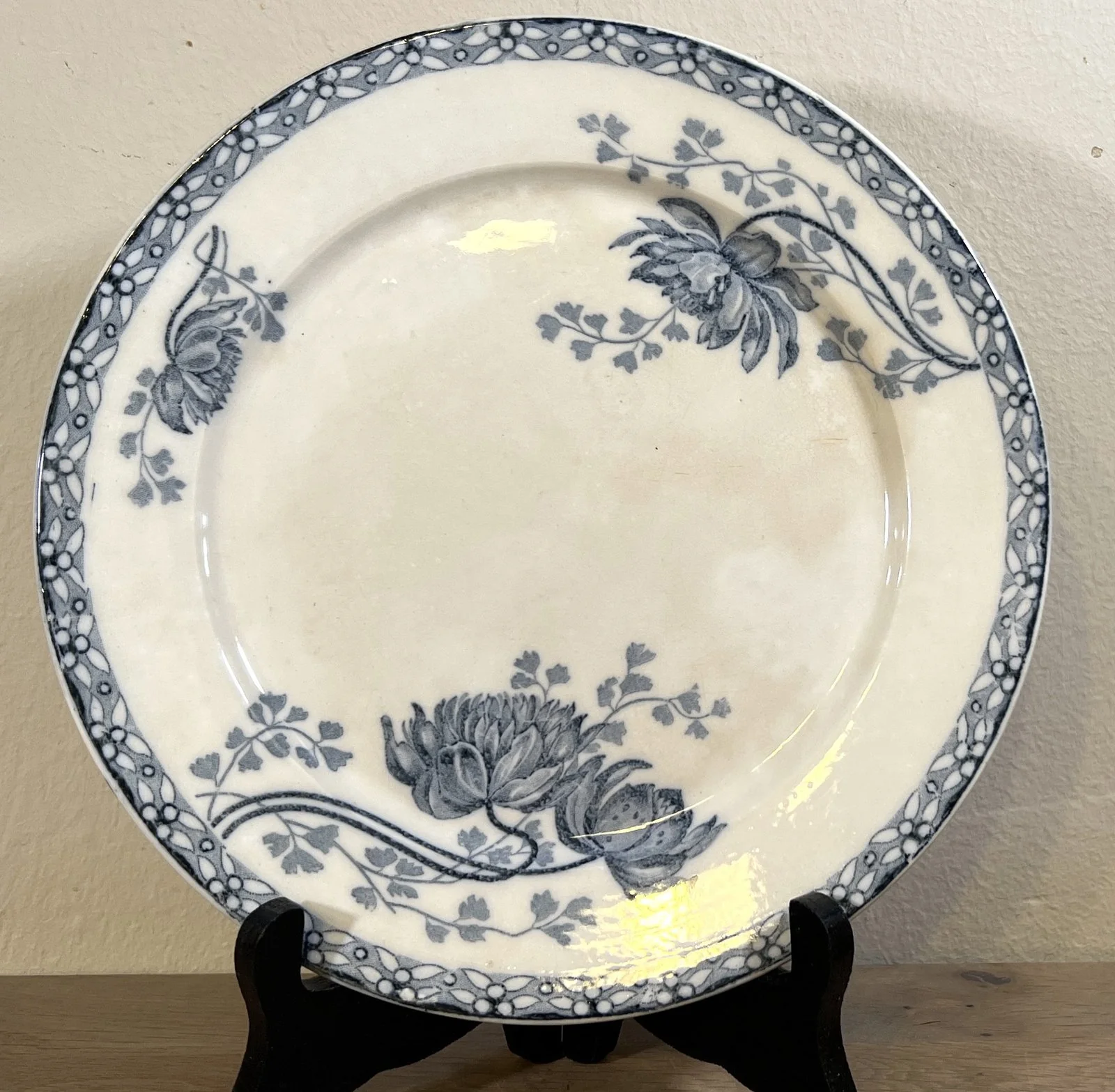 Ontbijtbord / Dessertbord – Sarreguemines – décor ROYAT in blauw