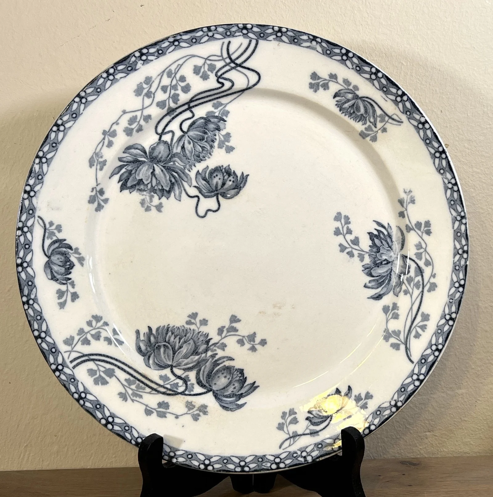 Dinerbord / Eetbord – Sarreguemines – décor ROYAT in blauw
