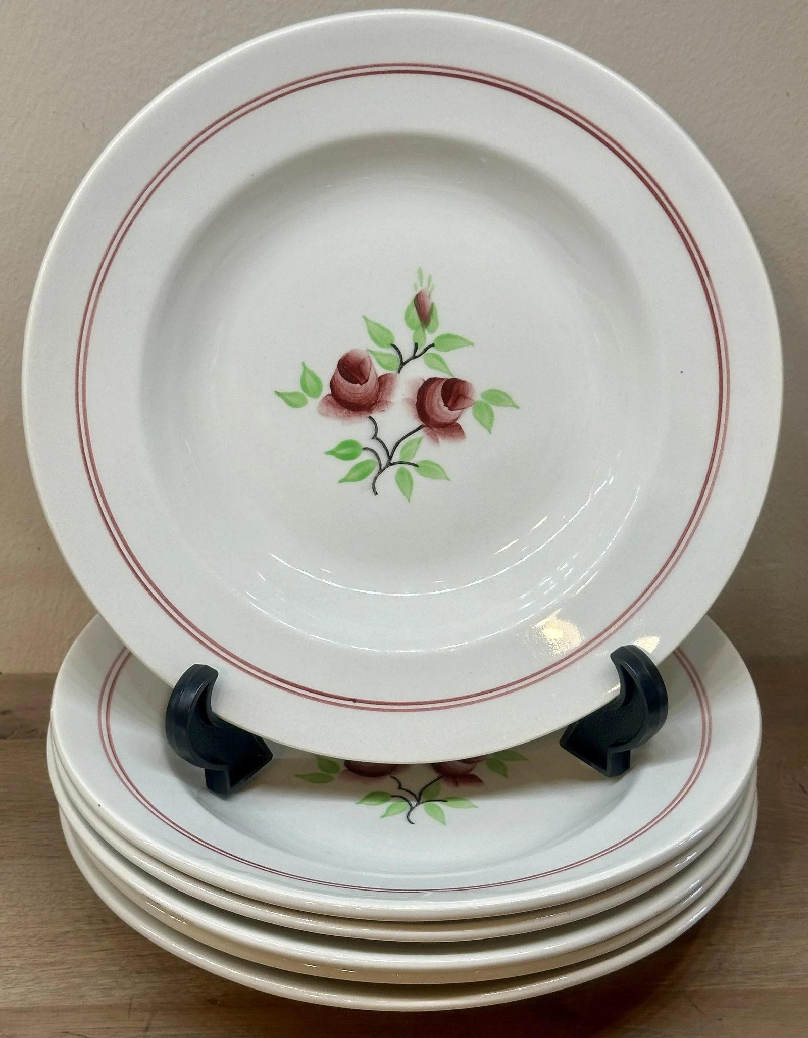 Diep bord / Soepbord / Pastabord – Moulin des Loups – Orchies – décor DEUX ROSES
