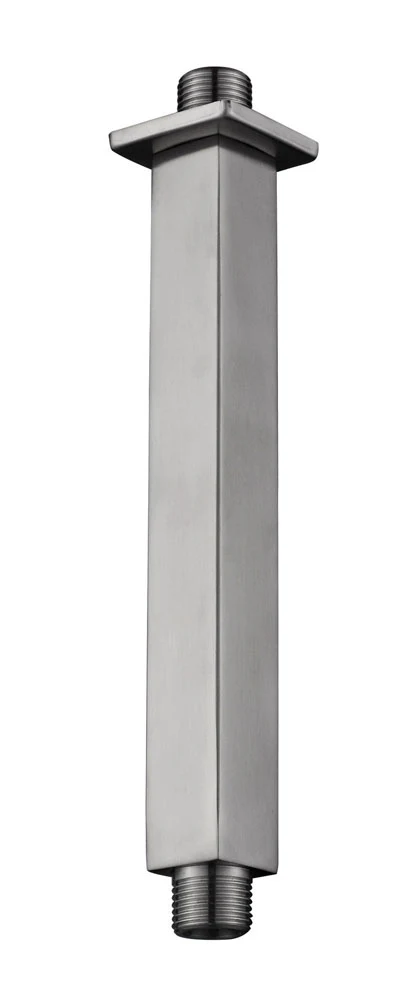 304 douchearm met plafondbevestiging vierkant 20 cm geborsteld RVS