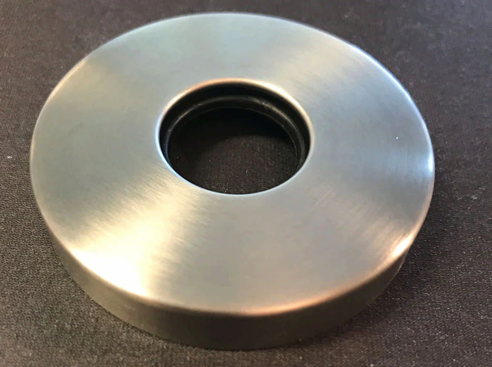 304 rozet voor douchearm rond 60 mm geborsteld RVS