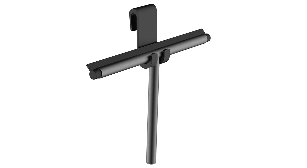 Alonzo raamwisser met flexibele glashaak gunmetal PVD