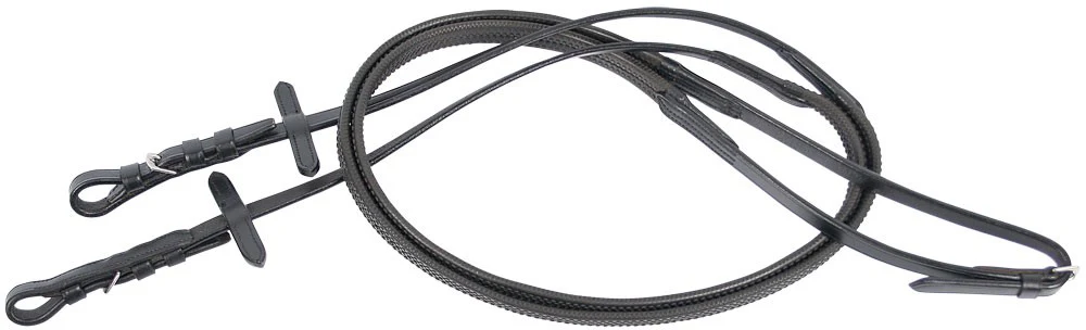Harry’s Horse Teugels Soft Rubber, Zwart
