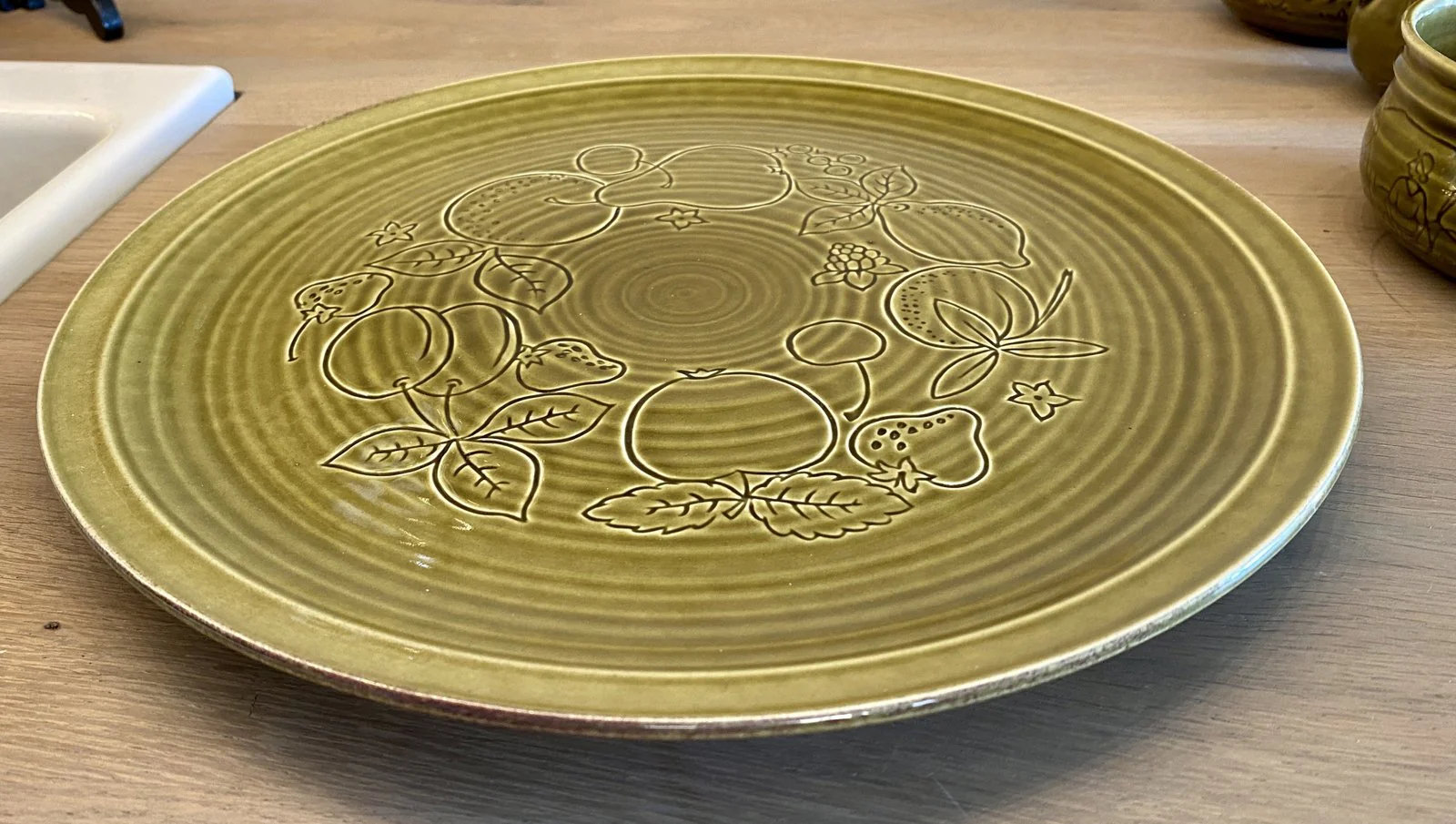 Schaal / fruitschaal – Royal Goedewaagen Gouda – Landhuis servies in groen