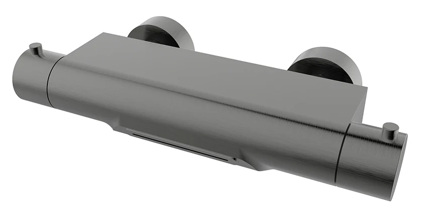 Style thermostatische badmengkraan waterval cooltouch gunmetal PVD