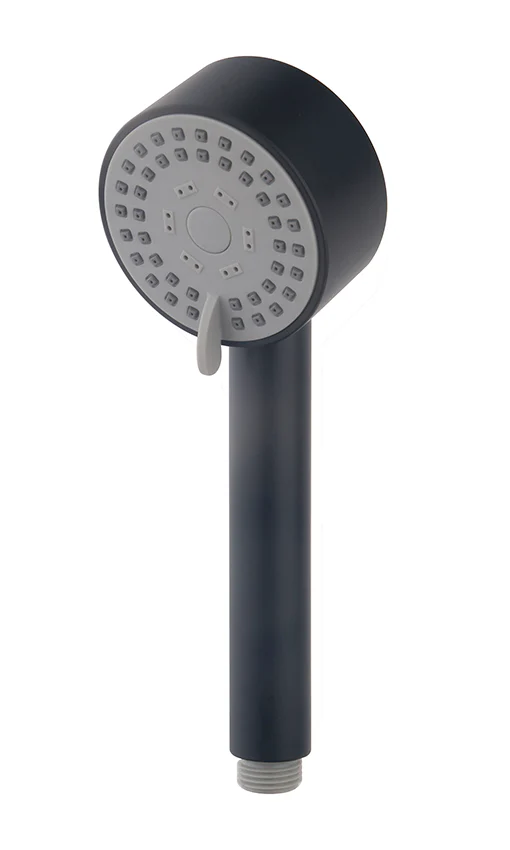 UniMatch Cadans handdouche 3 standen Ø 8 cm mat zwart