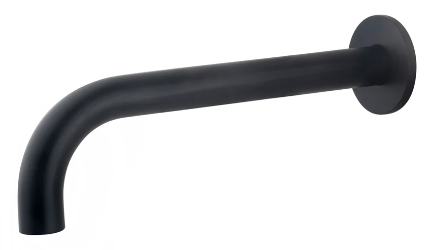 Caral baduitloop rond 25 cm 1/2” mat zwart