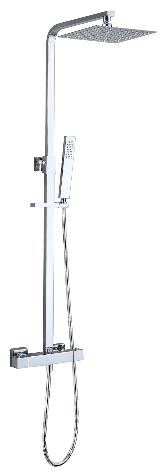 Twenty eco thermostatische regendoucheset opbouw rond/vierkant chroom