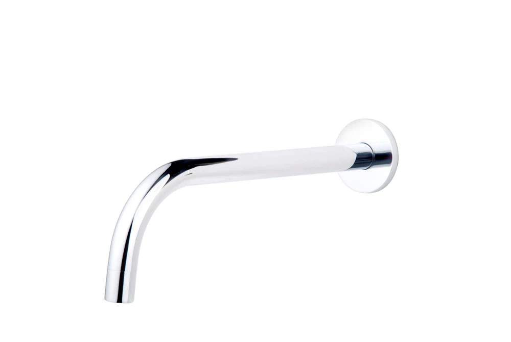 Slim 18mm uitloop rond 25cm 1/2″ chroom