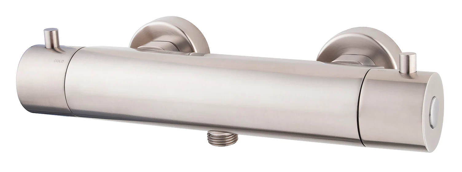 Caral Cool Touch thermostatische douchemengkraan geborsteld staal PVD