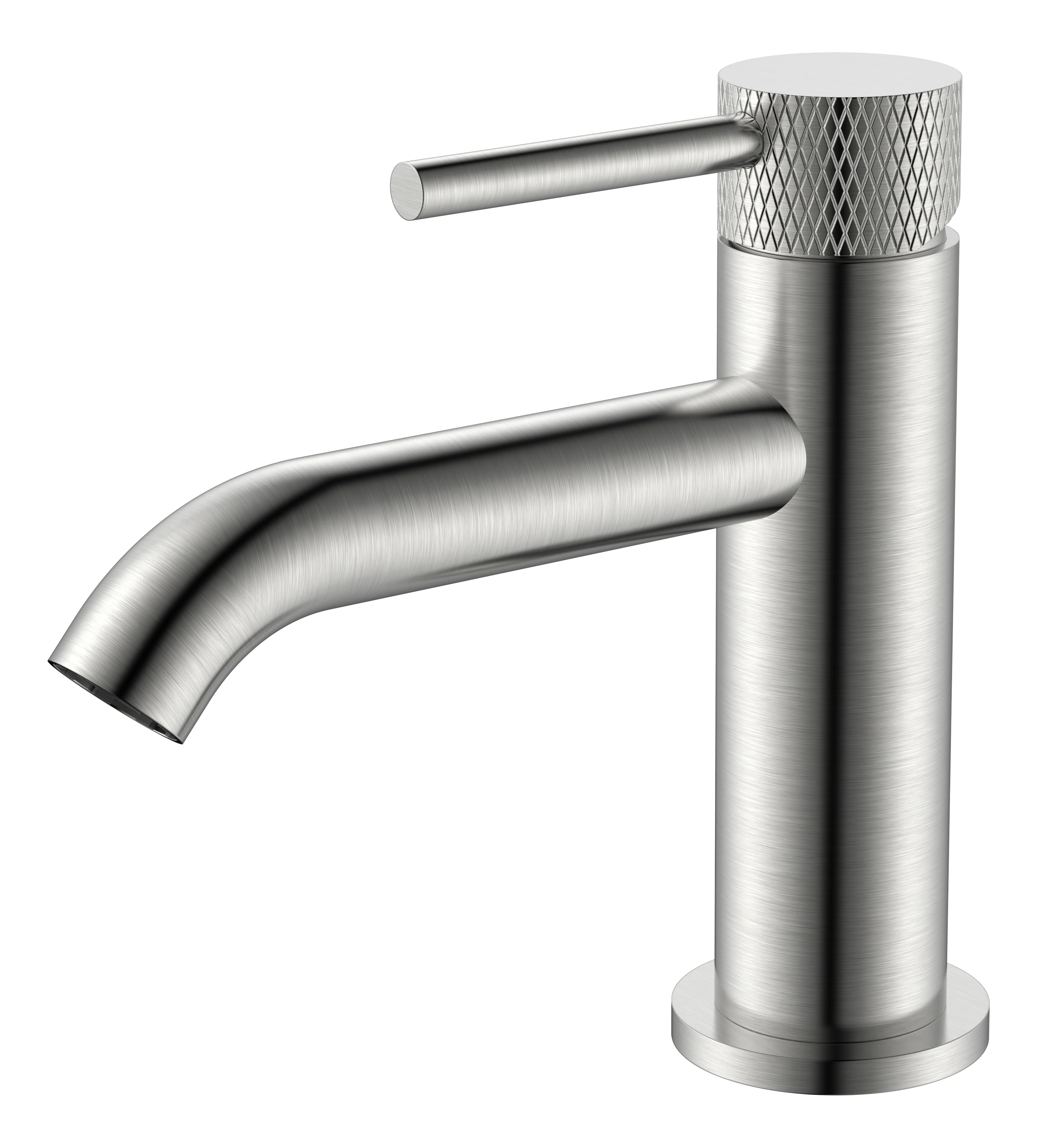 Ribbd fonteinkraan 1/2″ geborsteld staal PVD