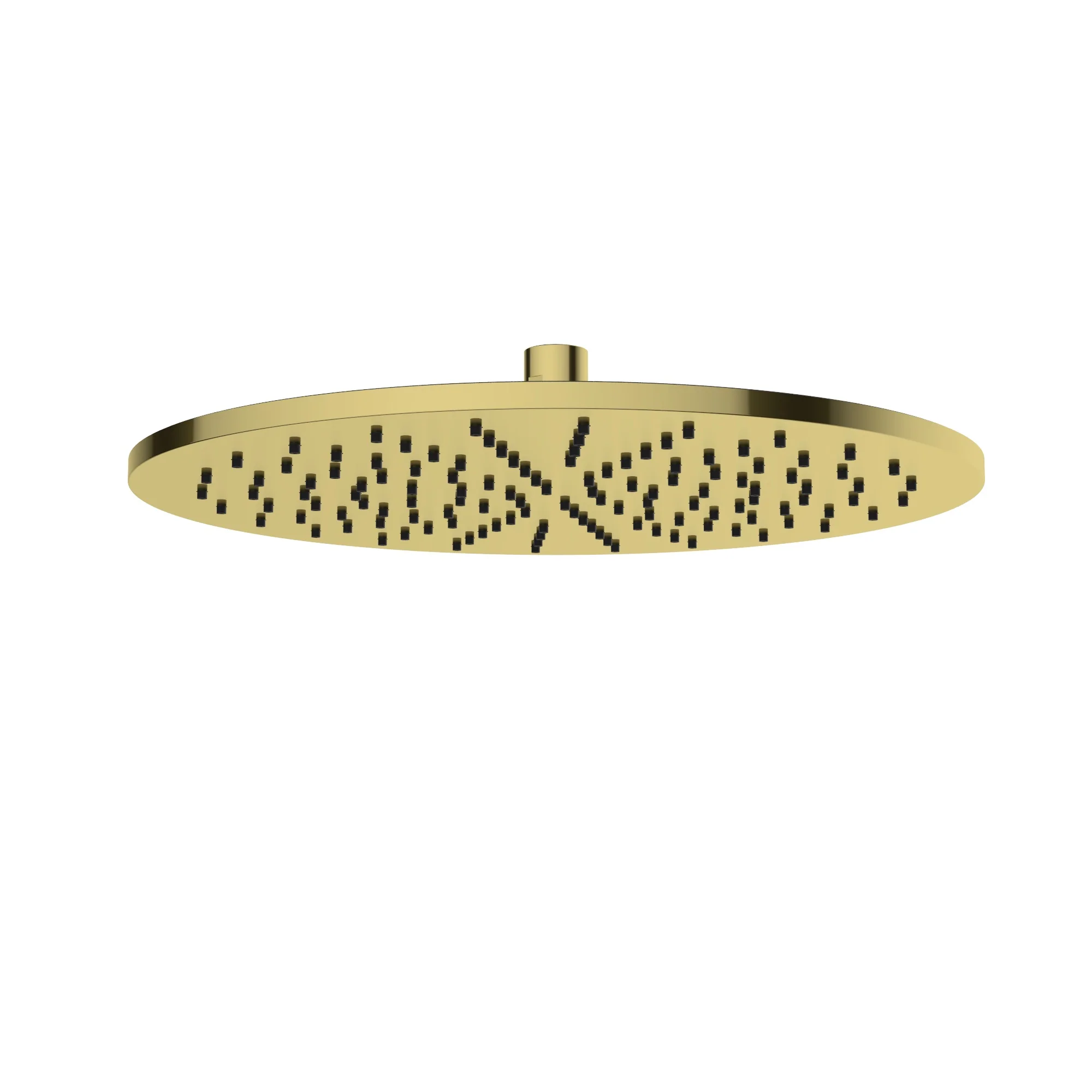 UniMatch hoofddouche rond 30 x 0,8 cm geborsteld messing PVD