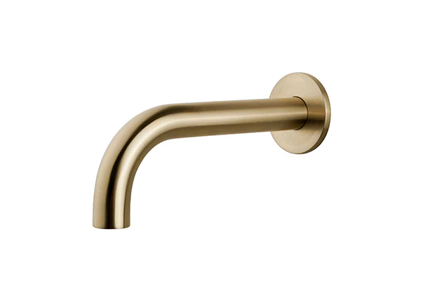 Caral baduitloop rond 25 cm 1/2” geborsteld messing PVD