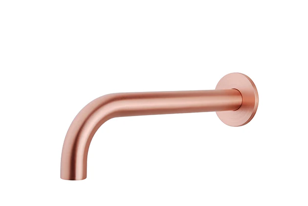 Caral baduitloop rond 25 cm 1/2” geborsteld koper