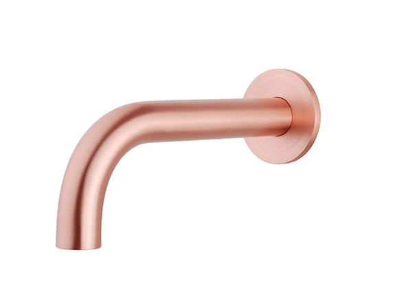 Caral baduitloop rond 20 cm 1/2” geborsteld koper